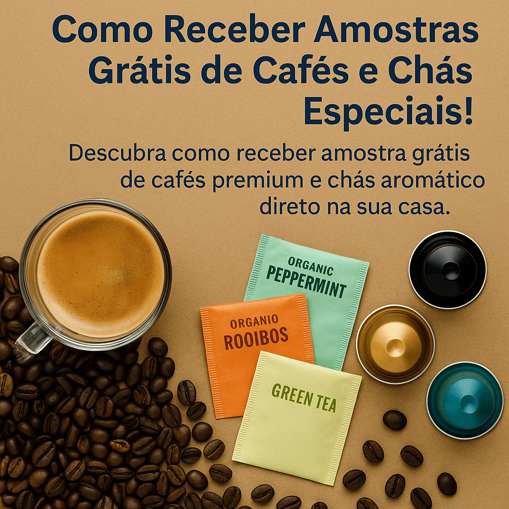 Como Receber Amostras Grátis de Cafés e Chás Especiais!
