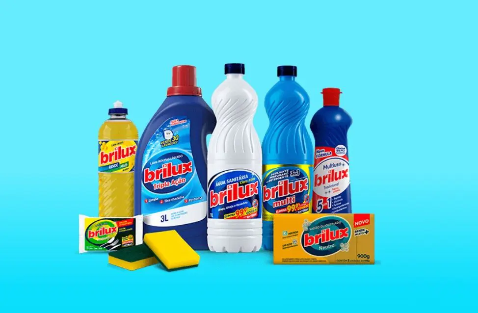 Ganhe um ano de produtos de limpeza BRILUX participando da nossa promoção especial.